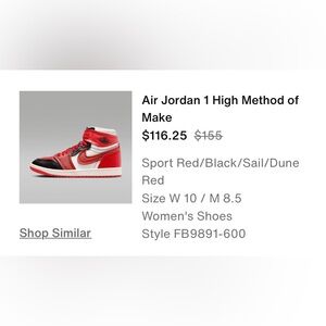 NWTB Nike Air Jordan 1 MM HIGH WMN 10 Men 8.5